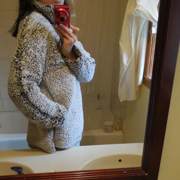 Grey Fleece Pullover - Picture 7 of 7